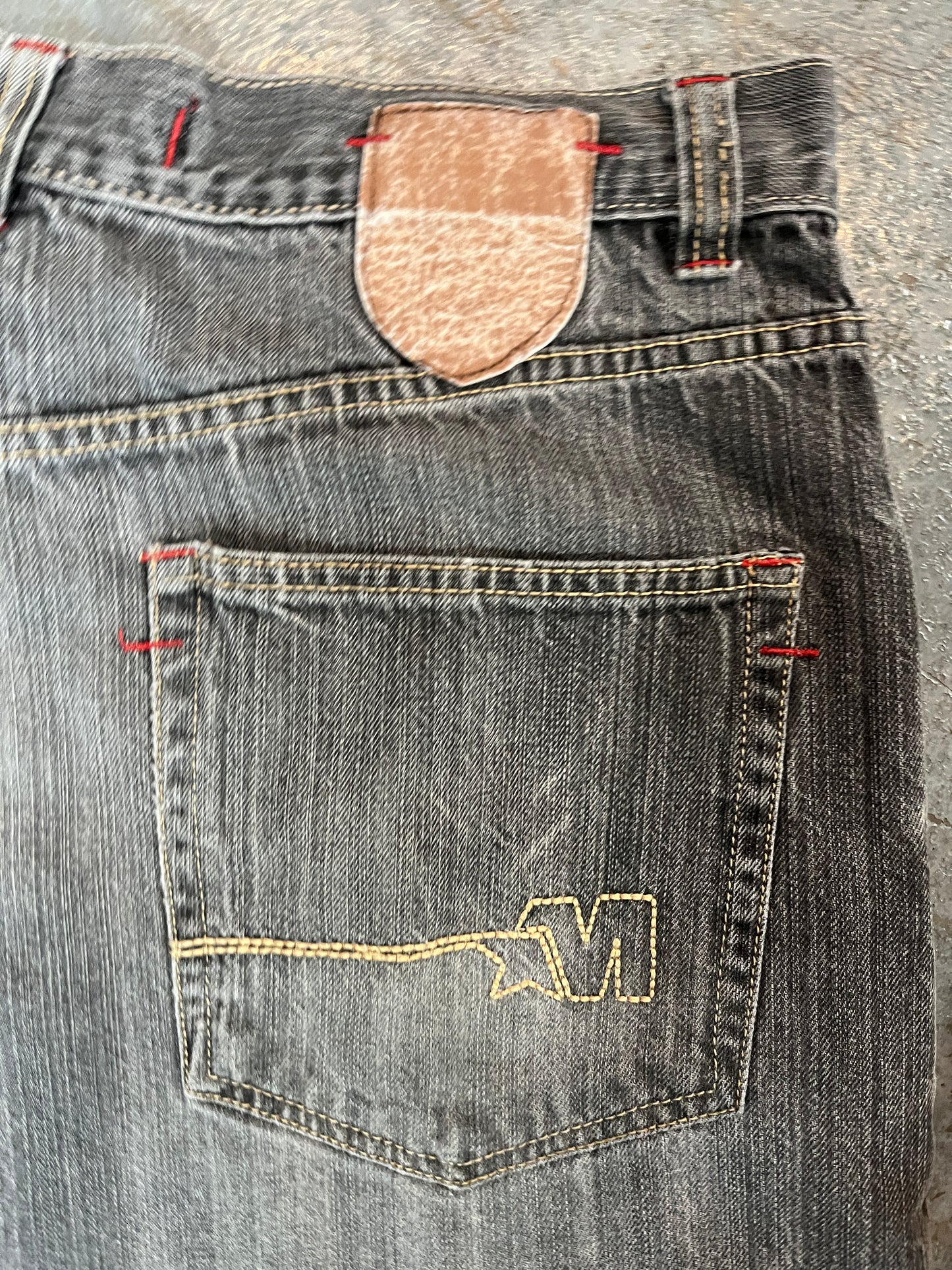 Mecca Dark Grey Faded Wash Denim Jorts OTF