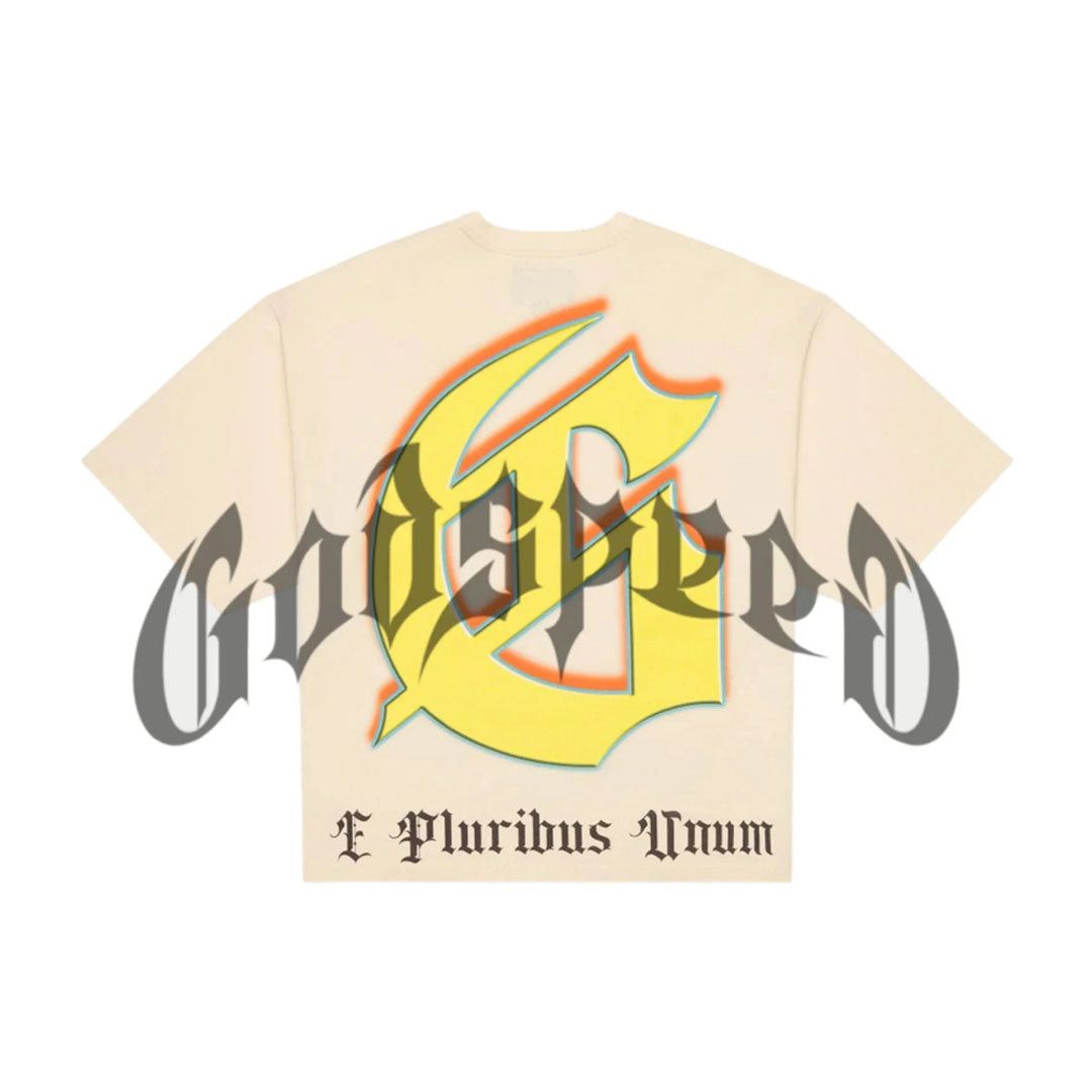 Godspeed "Wave Runner" graphic T-shirt in the "Bone" colorway