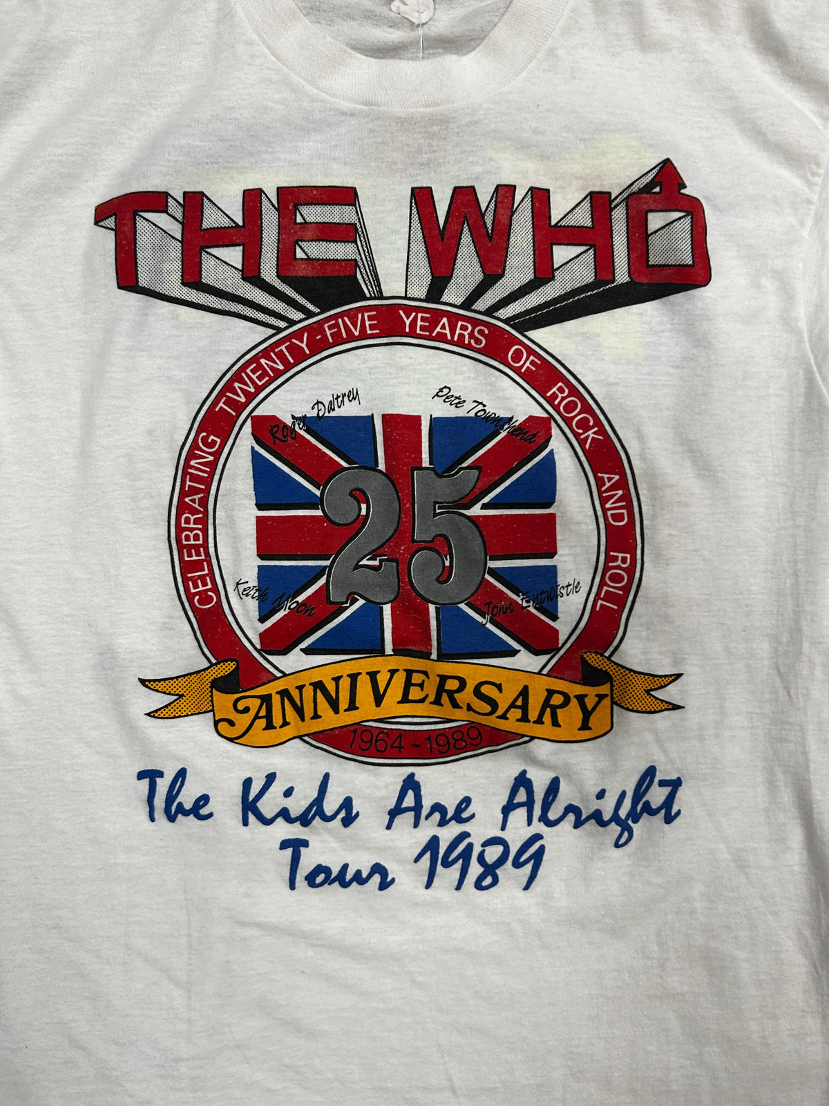 Vintage The Who "The Kids Are Alright Tour" White Tee
