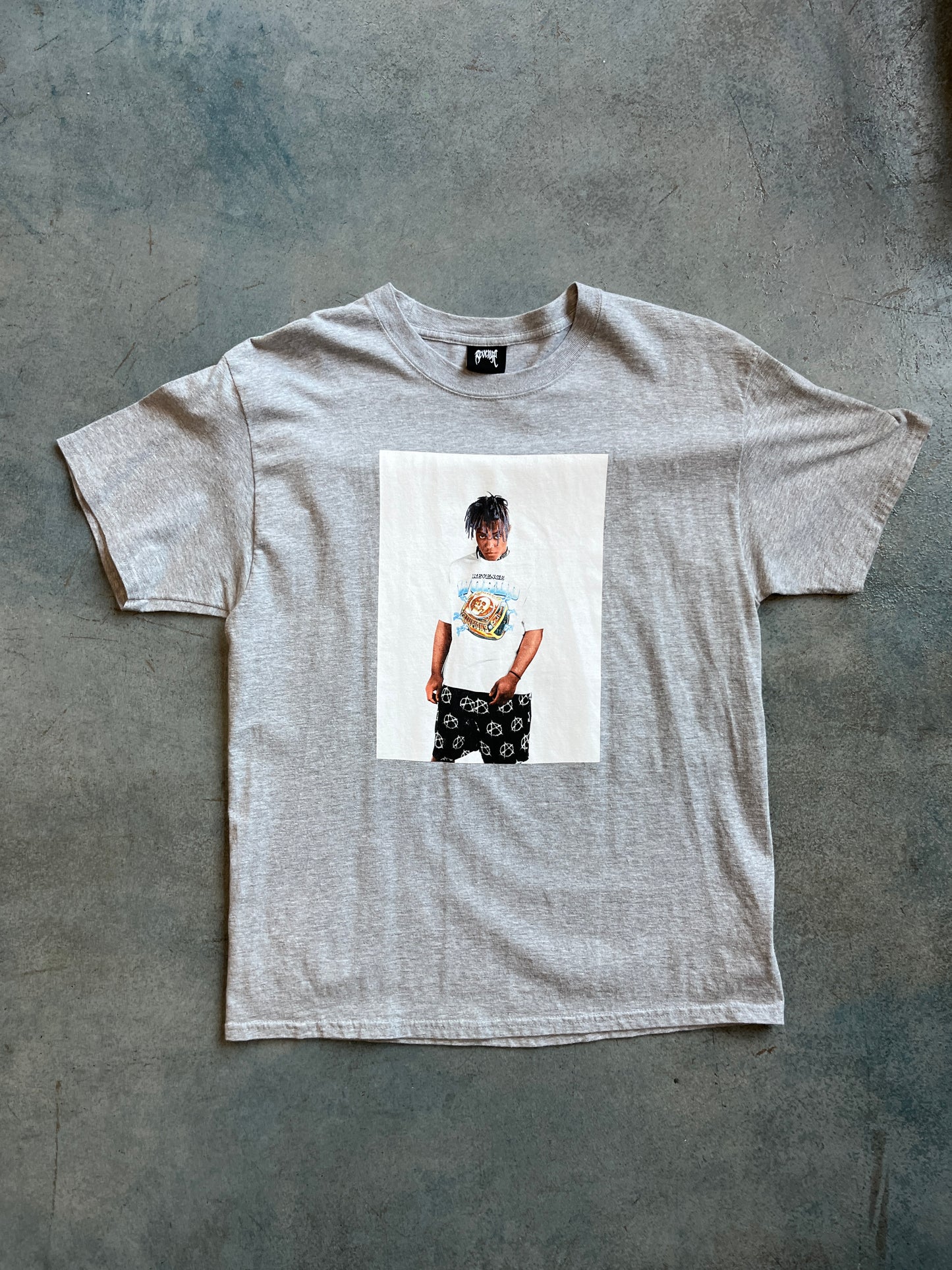 Juice WRLD x Revenge Photo Gray Tee OTF