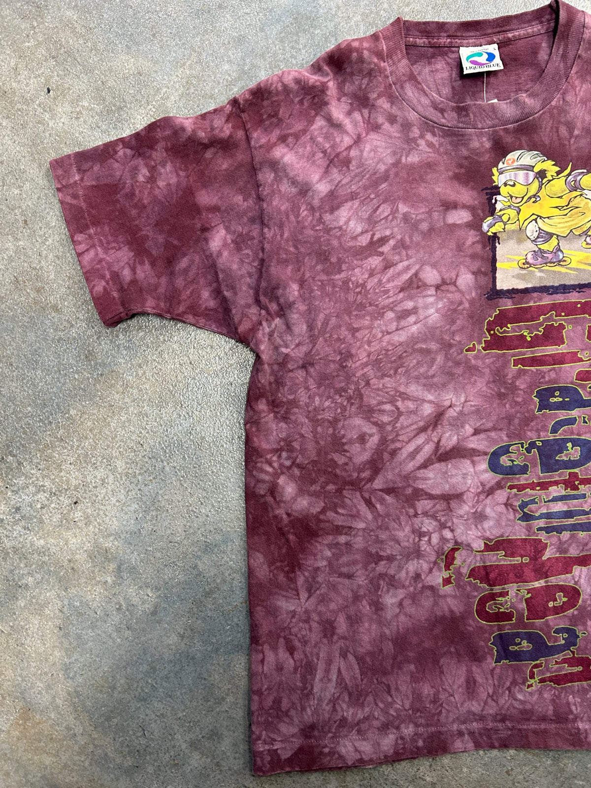 Vintage 1995 Grateful Dead Rollerblading Tie-Dye Tee