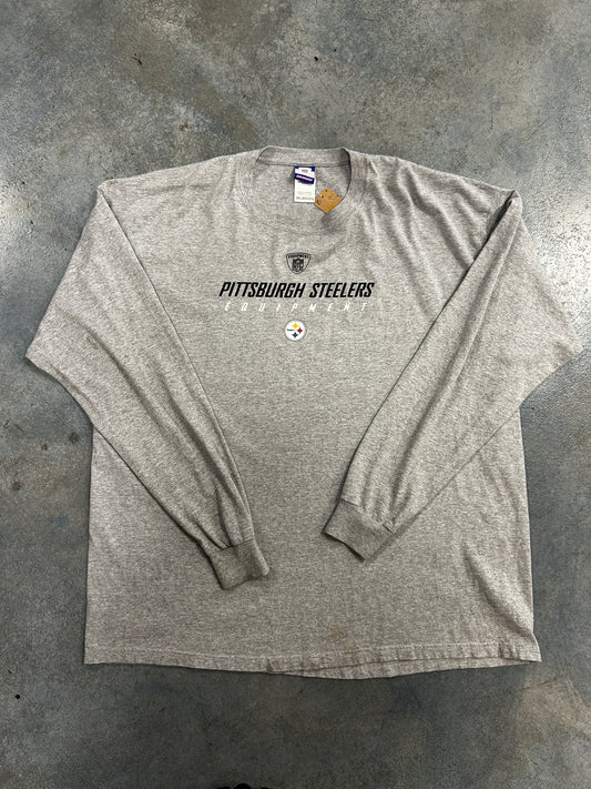 Pittsburgh Steelers Gray Long Sleeve Tee
