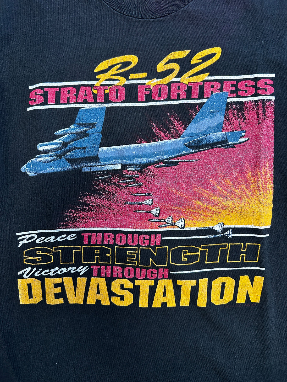 Vintage Strato Fortress B-52 Black Tee