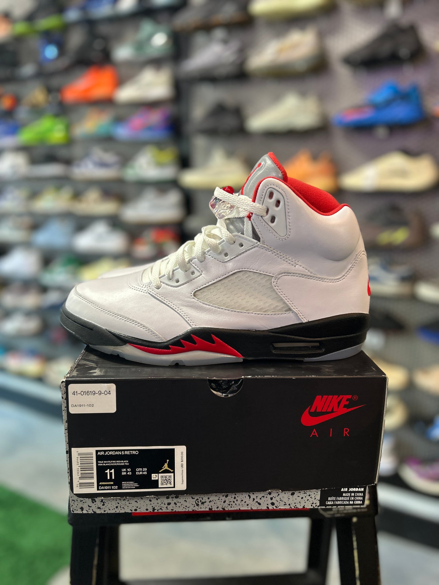 Jordan 5 Retro Fire Red Silver Tongue (2020) (IC)