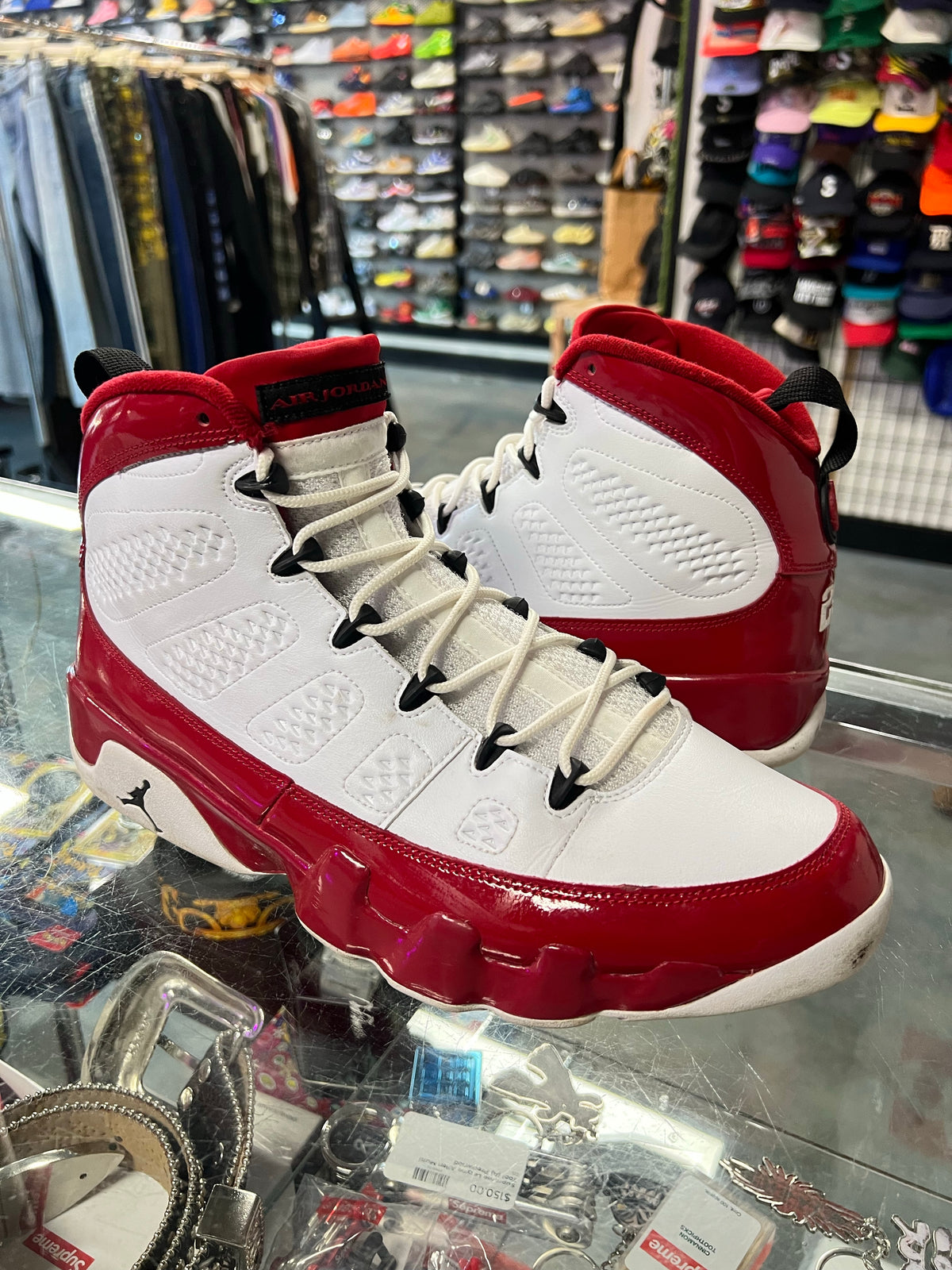 Jordan 9 Retro White Gym Red