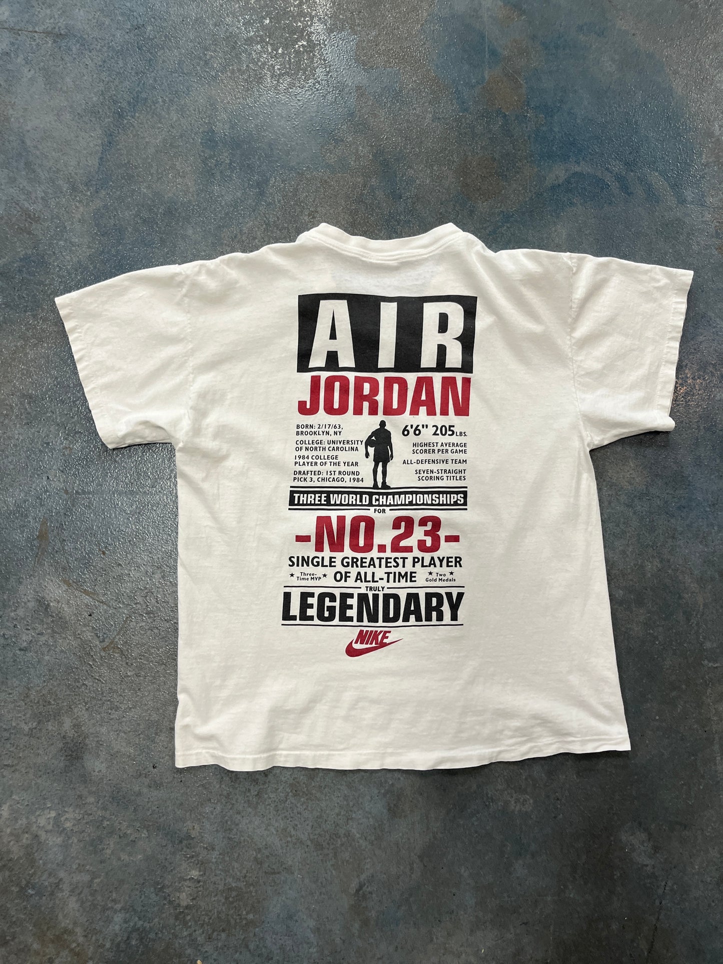Legendary Day 23 White Tee Lettering On Back OTF