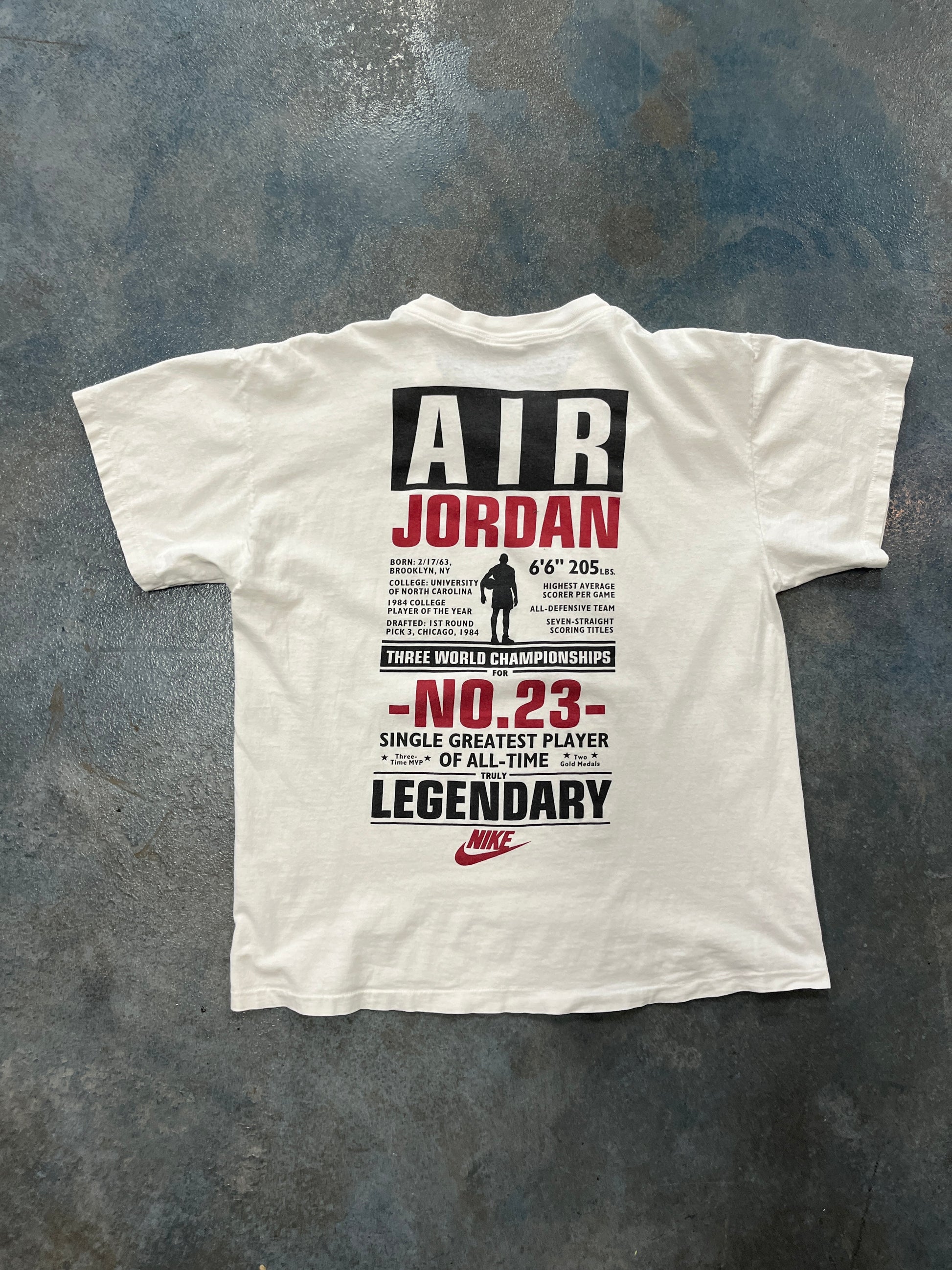 Legendary Day 23 White Tee Lettering On Back OTF