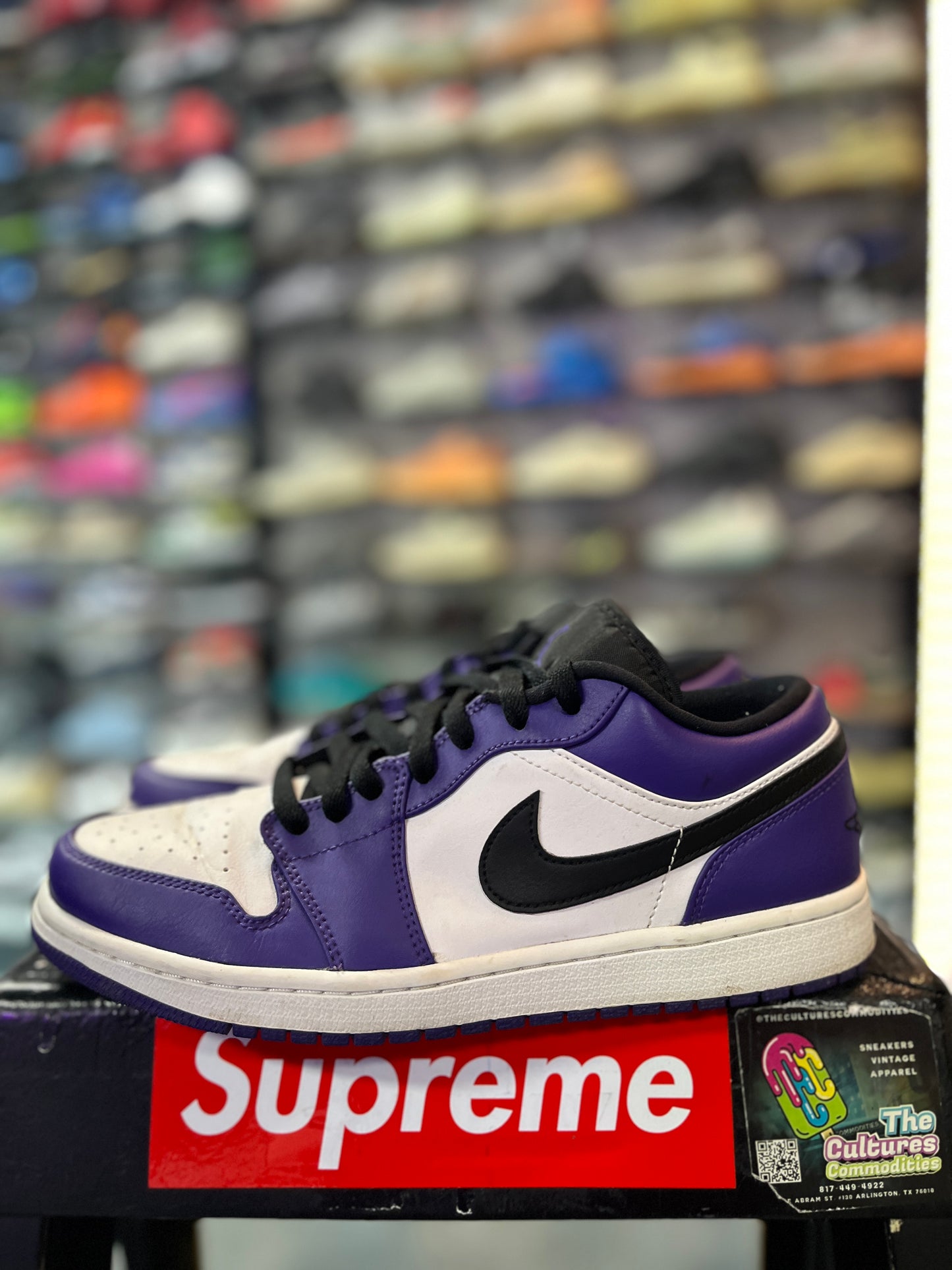 Jordan 1 Low Court Purple White (YC)