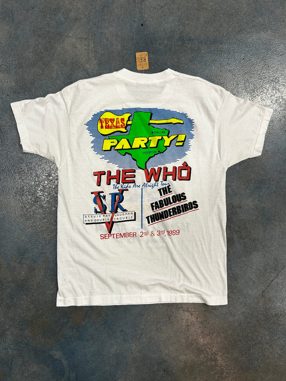 Vintage The Who "The Kids Are Alright Tour" White Tee