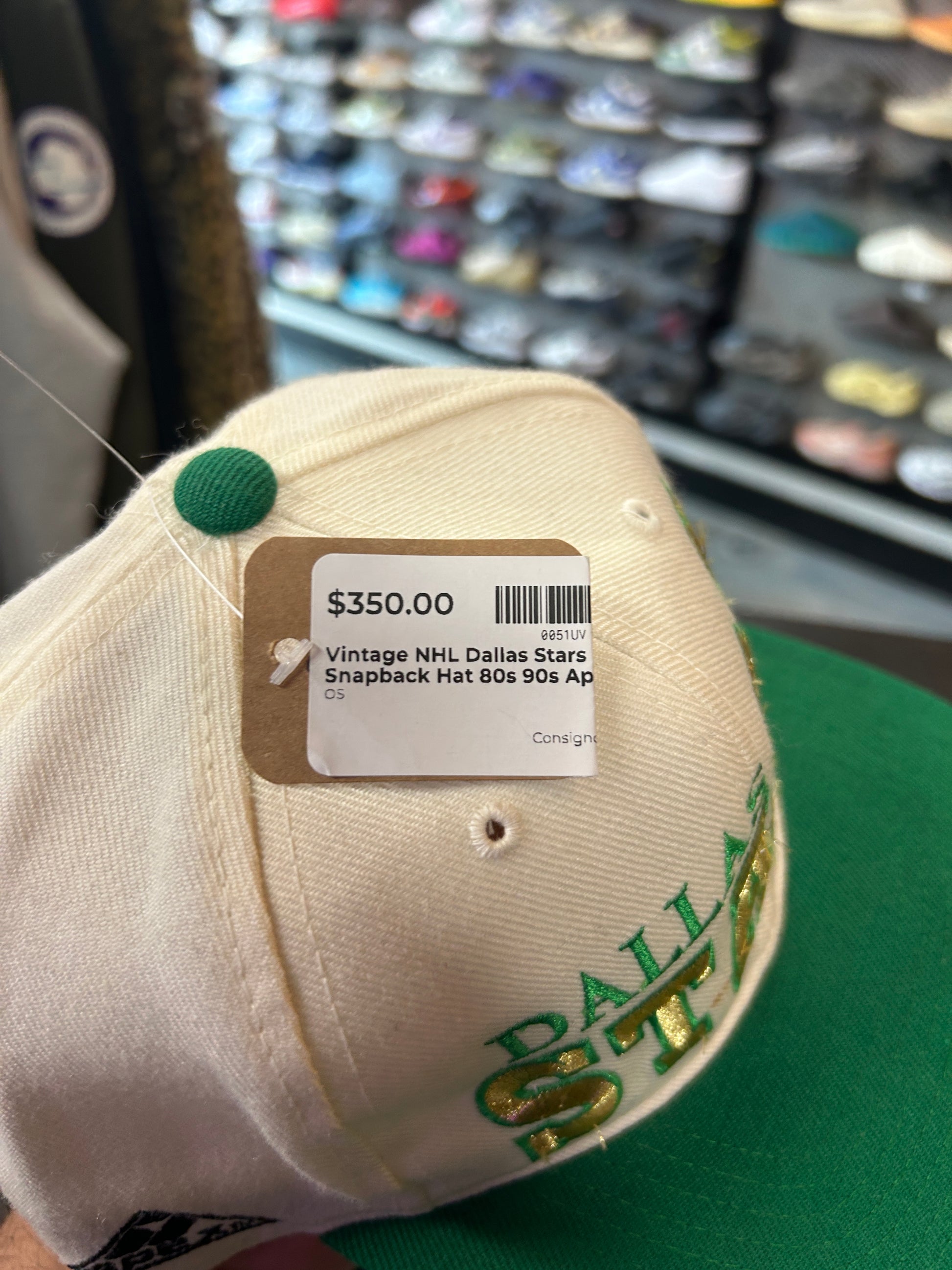 Vintage NHL Dallas Stars Snapback Hat 80s 90s Apex RARE! OTF (RC)