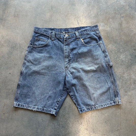 Wrangler Mix Light Dark Wash Carpenter Denim Jorts 36W (RZ) OTF
