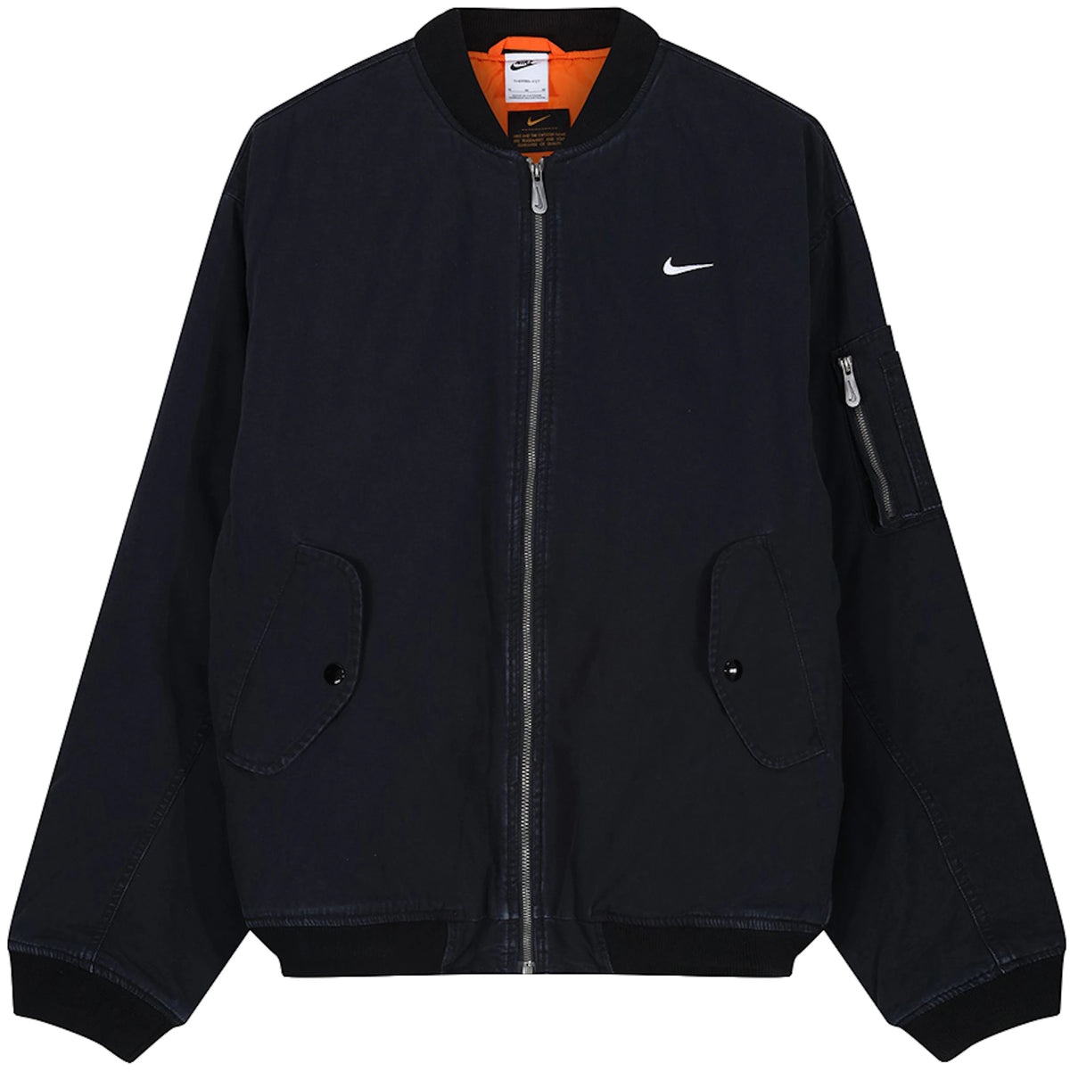 Nike Life Woven Flight Jacket Black/White