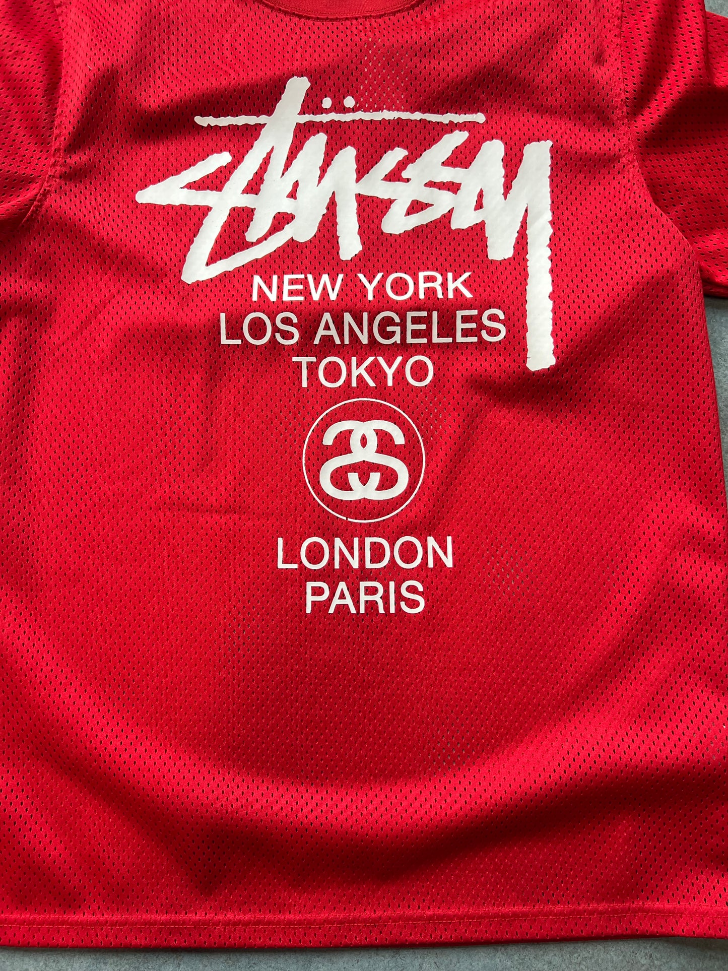 Stussy Mesh Red Tee (A)