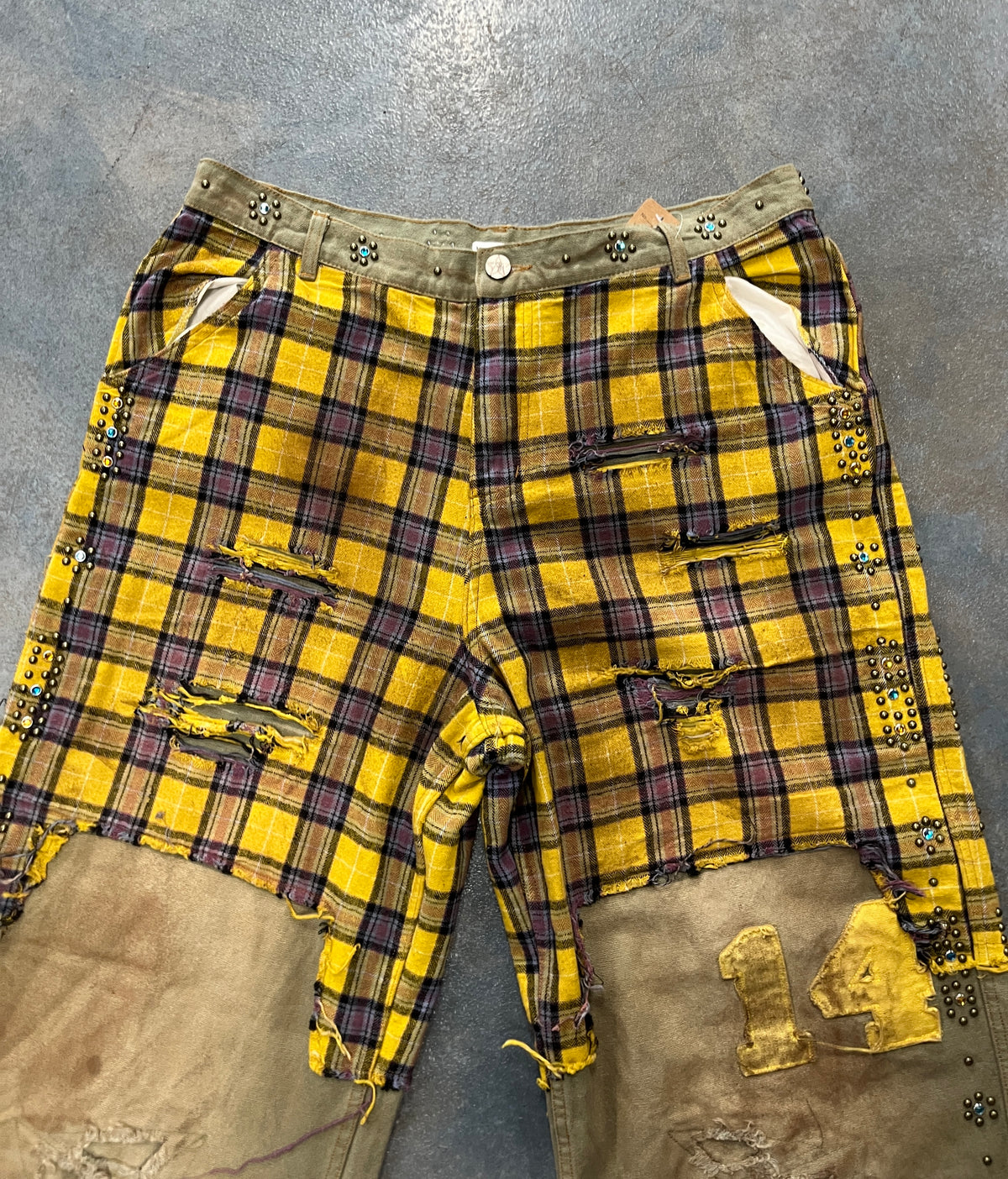 Vale Forever Armor Pants ‘Tan Yellow Plaid’