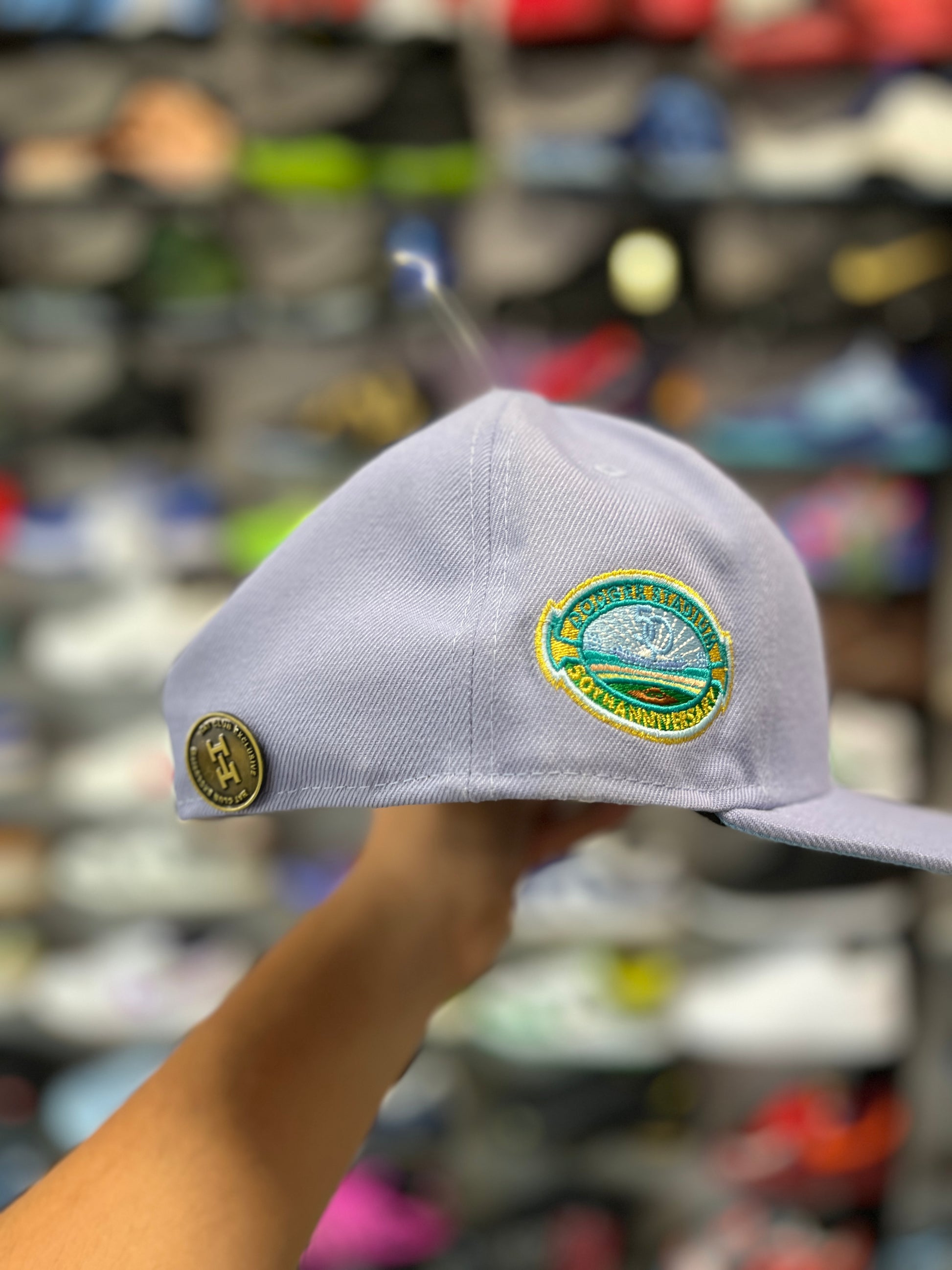 Hat Club Exclusive OG Northern Lights LA Dodgers New Era Fitted Hat 7 3/8 OTF