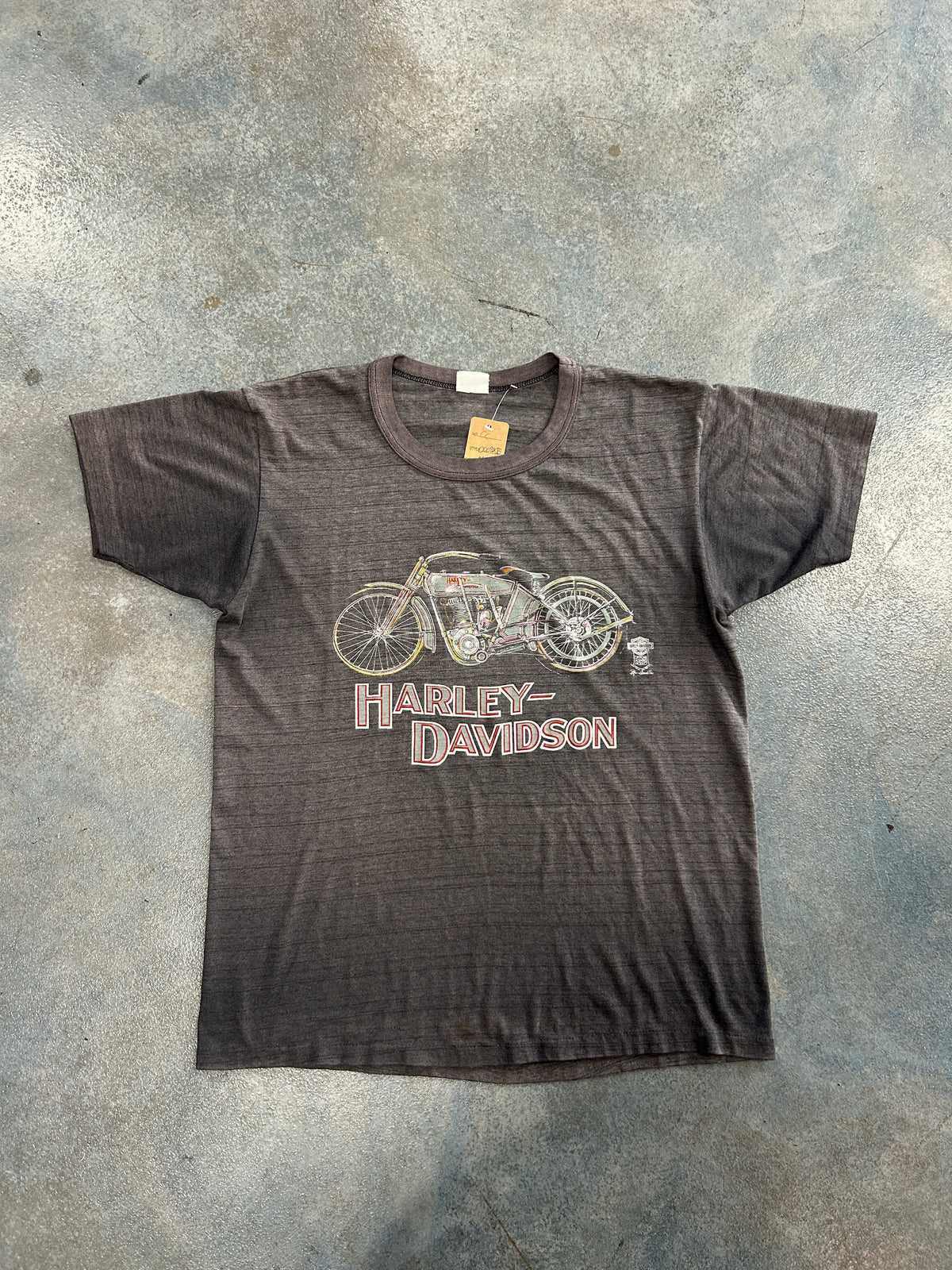 Vintage Harley Davidson Sarnia Ontario Canada Gray Tee