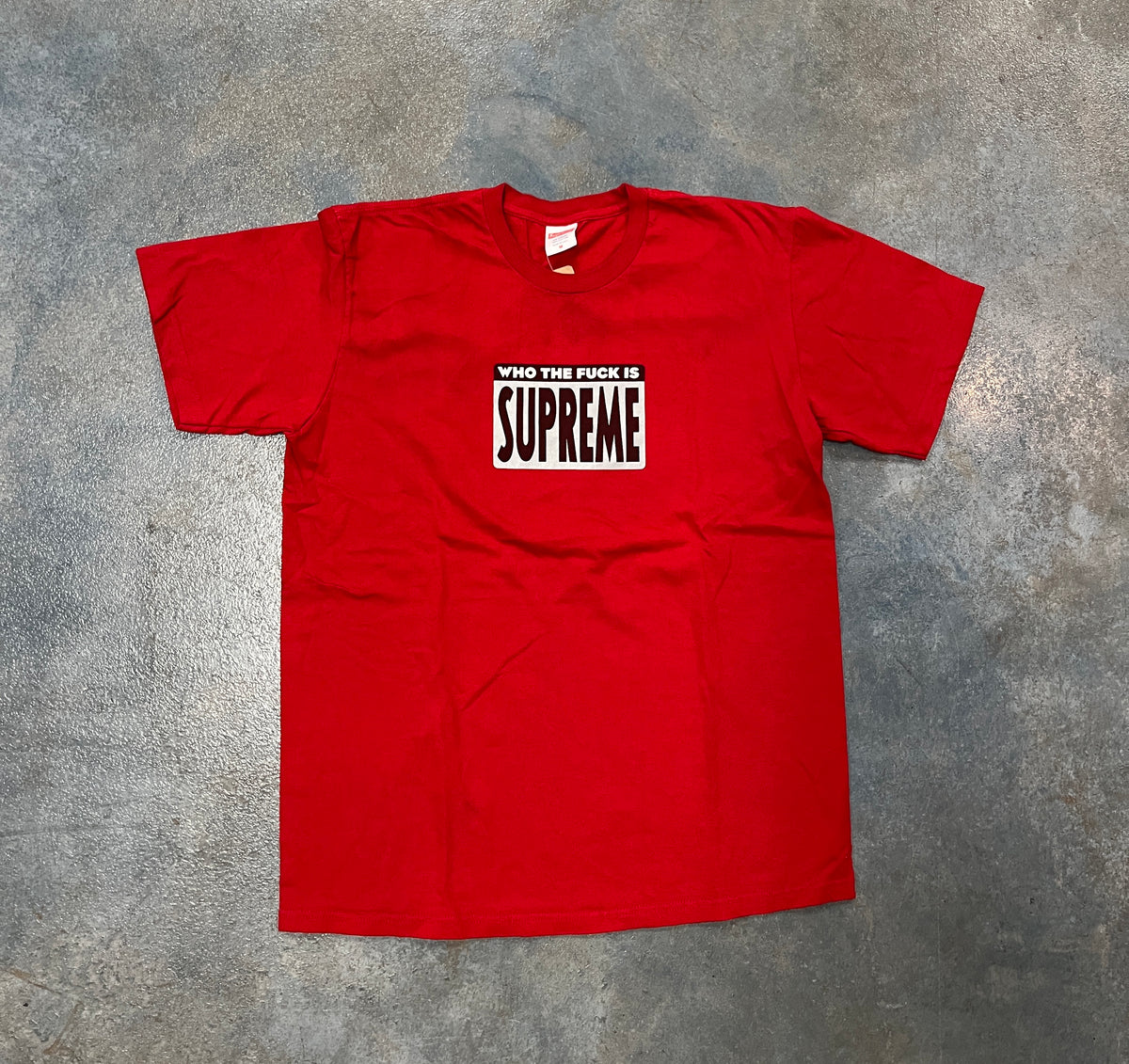 Who the Fuck Is SUPREME Red Tee