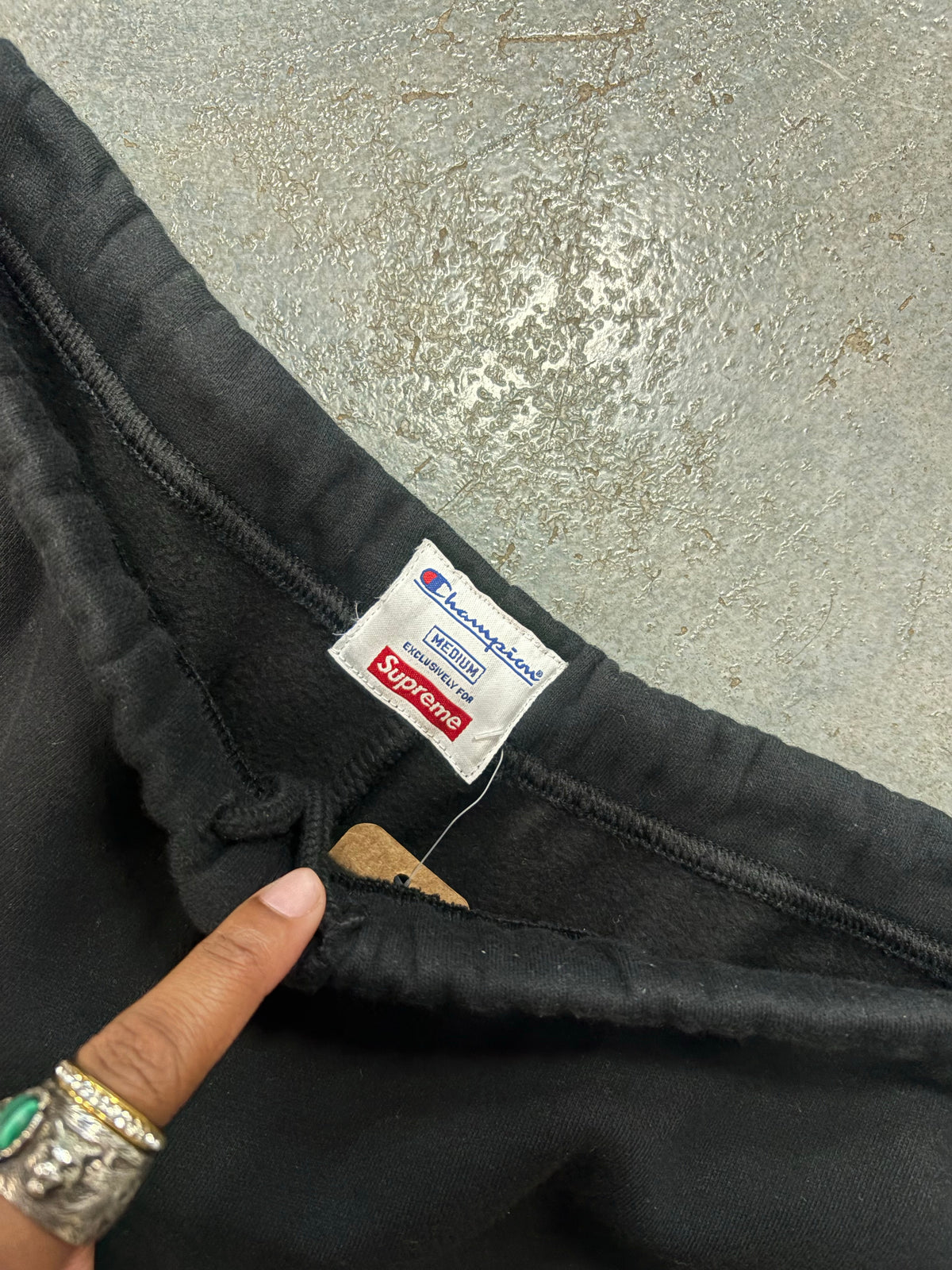 Supreme Champion Black Sweatshorts