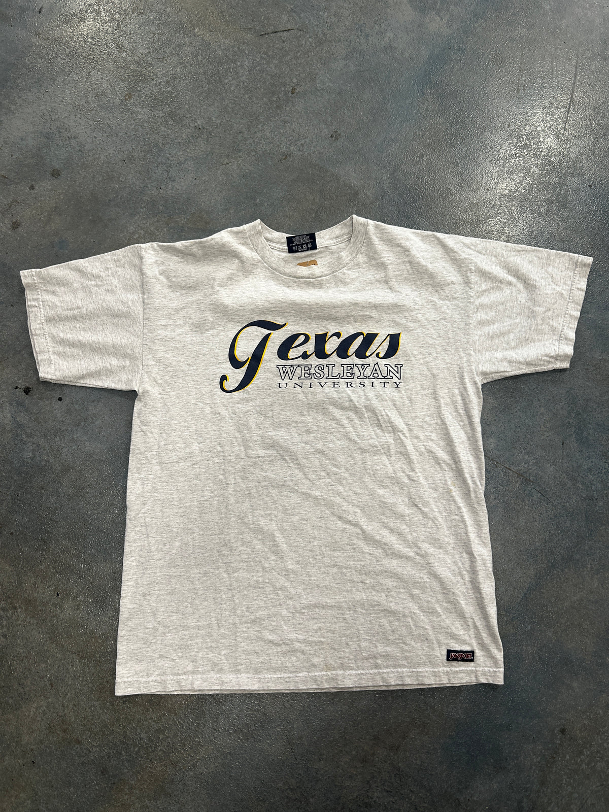 Jansport "Taxes Wesleyan Univesity" Grey Tee (RA)