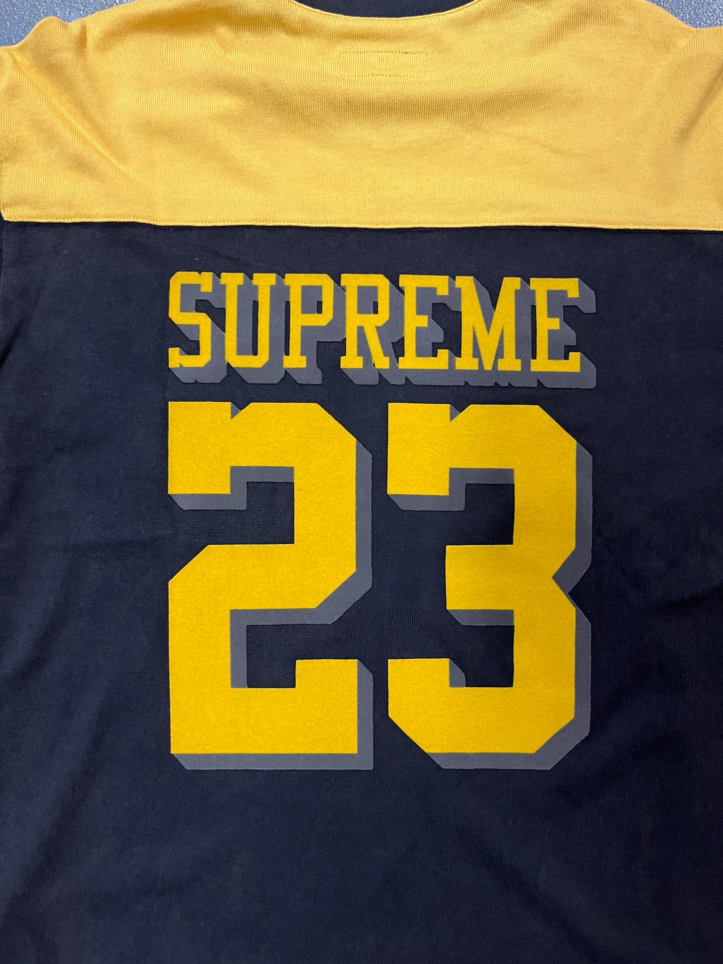 Supreme Football Jersey Top Bumble Bee Black/Yellow OTF (YL)
