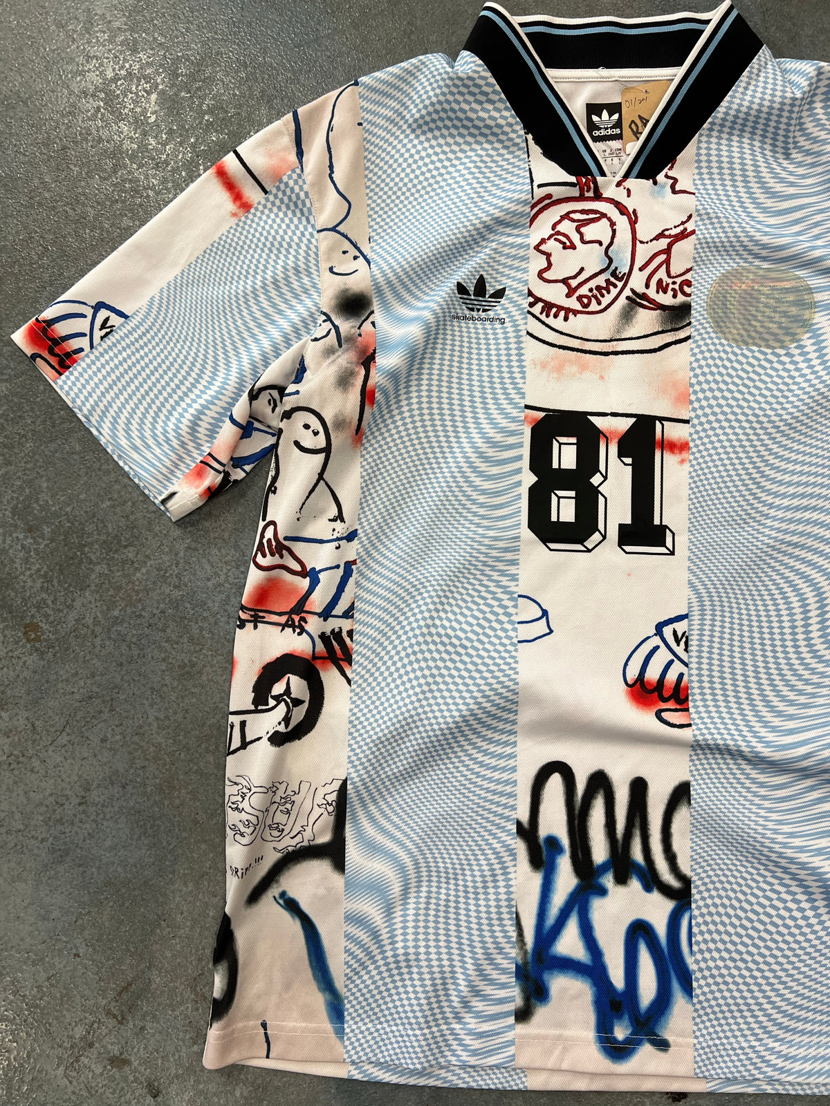 Adidas Mark Gonzales Skateboarding Soccer Jersey Shirt Size Large