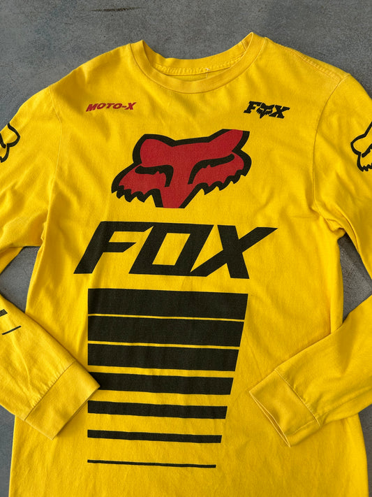Yellow Long Sleeve FOX Tee B46