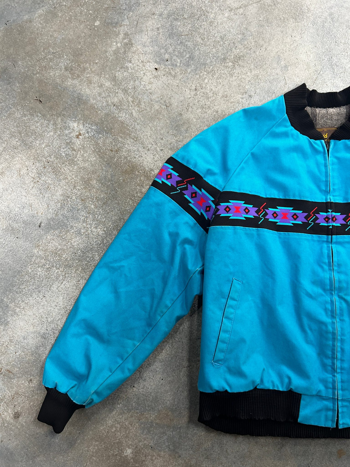 Vintage Aztec David James Blue Jacket