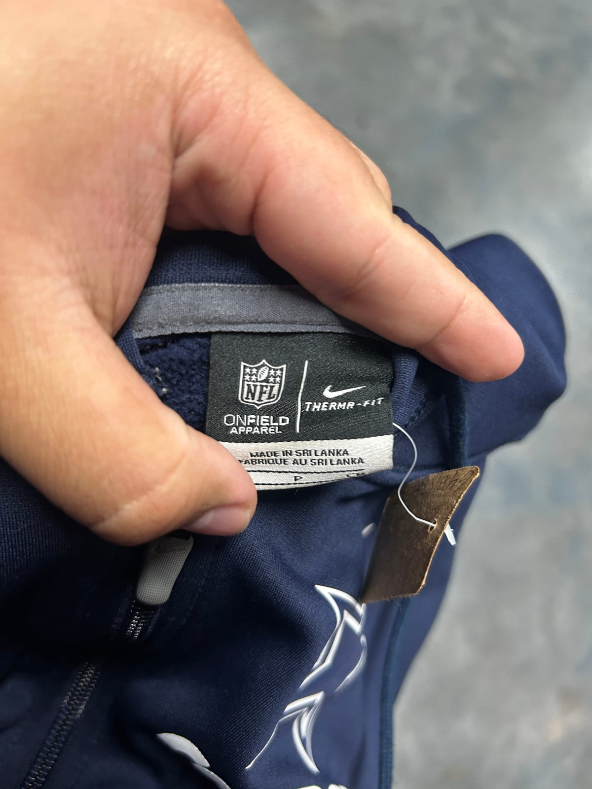 Nike Therma-FIT NFL Dallas Cowboys Full Zip Hoodie Navy