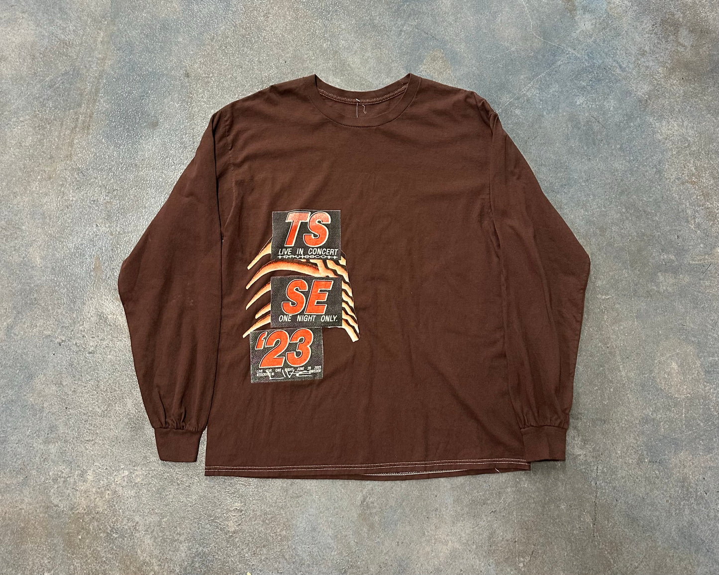 Travis Lollapalooza long Sleeve Brown M OTF