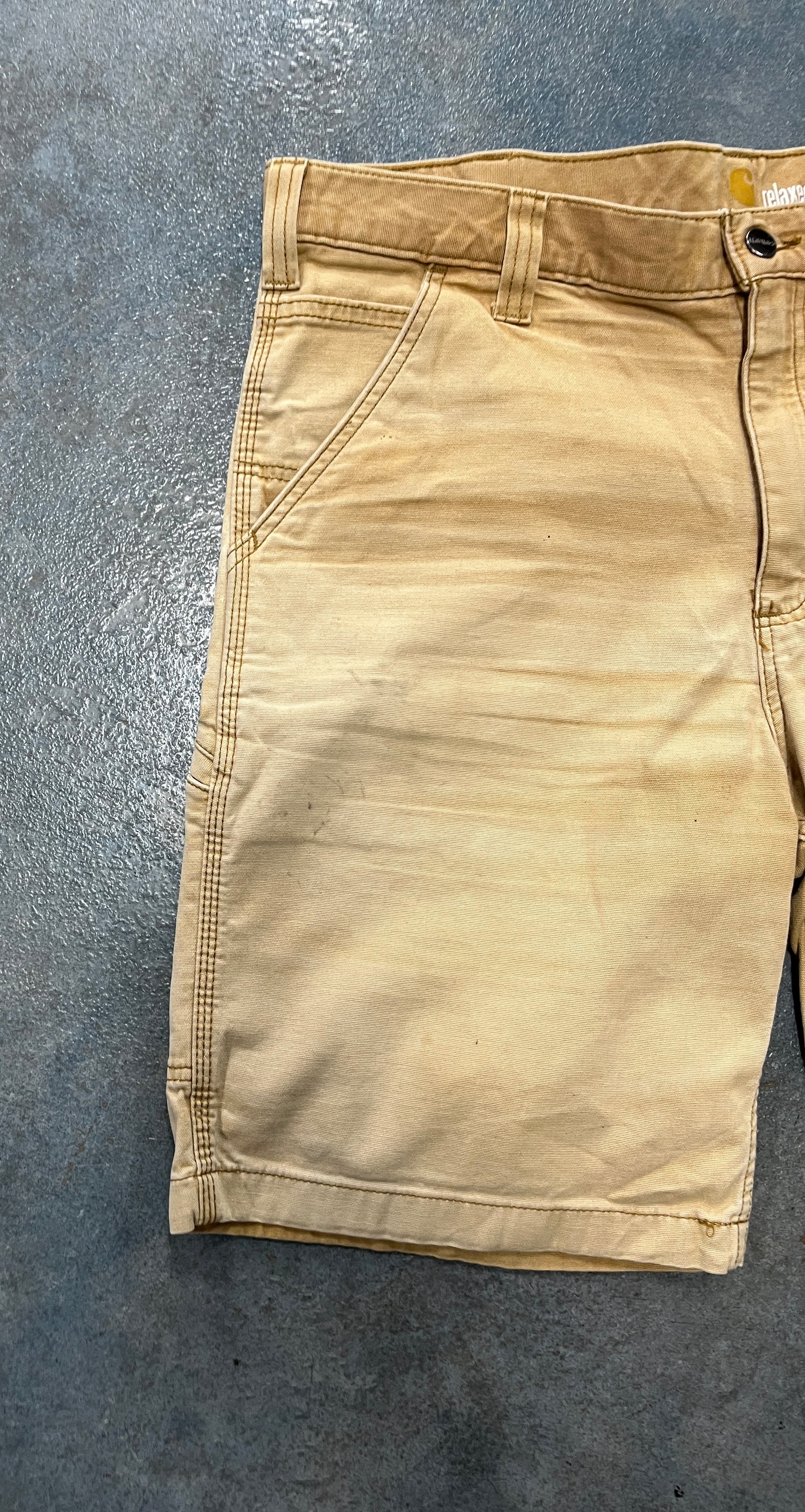 Carhartt Relaxed Fit Beige Cargo Shorts B3 (RA)