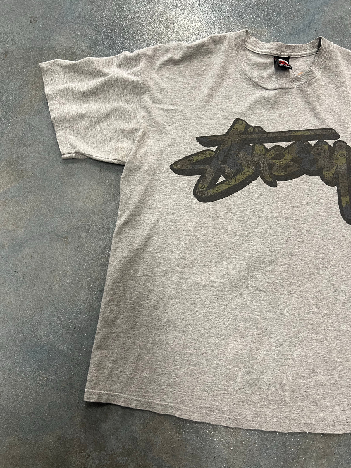 Stussy Dark Gray Camo Graphic Tee