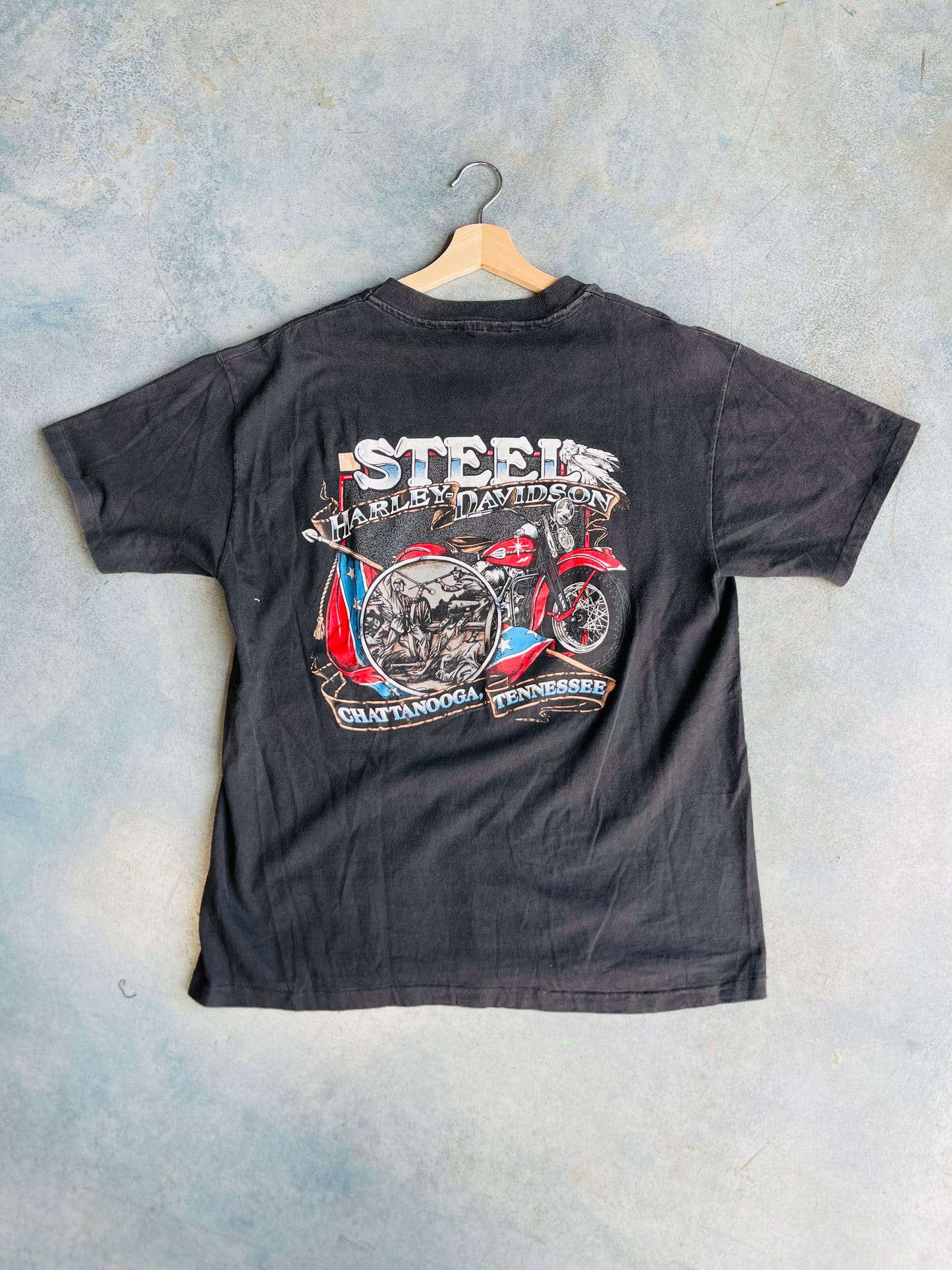 Harley Davidson Skull Steel Tee