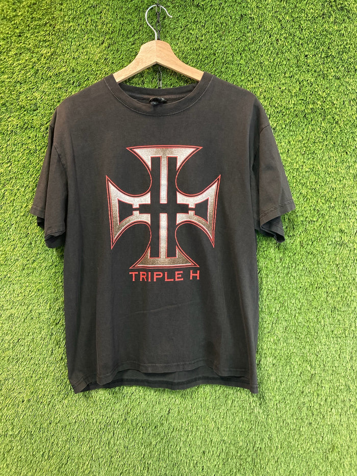 Vintage 2001 Triple H Logo Tee