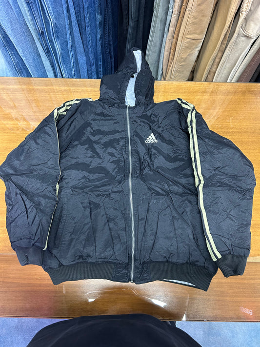 Black adidas Reversible zip-up