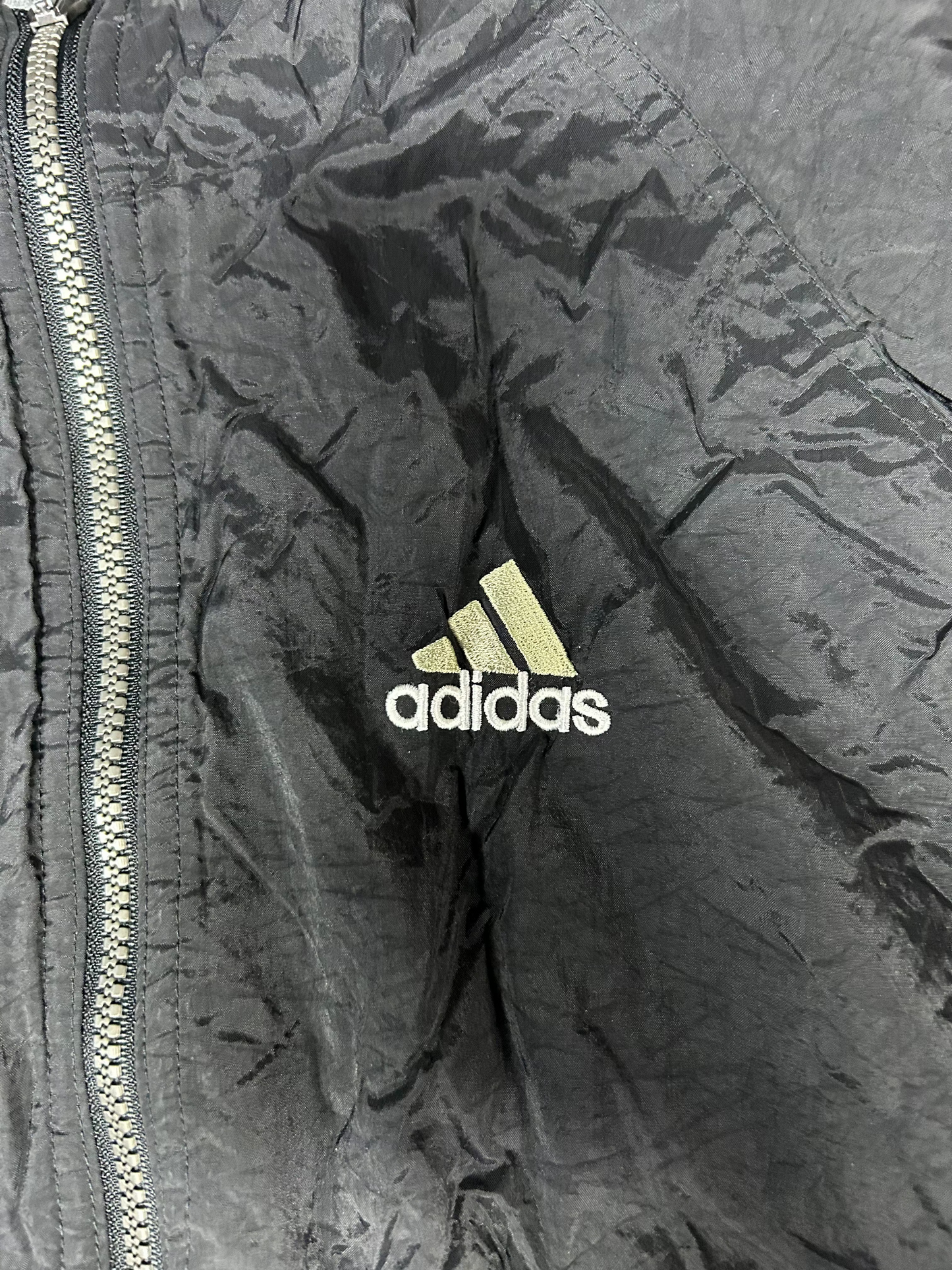 Black adidas Reversible zip-up