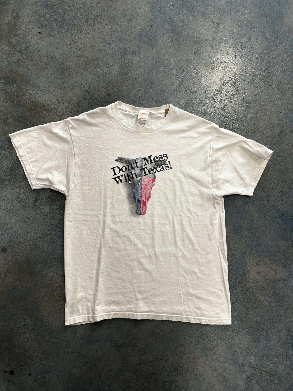 Vintage Don't Mess With With Texas! White Tee