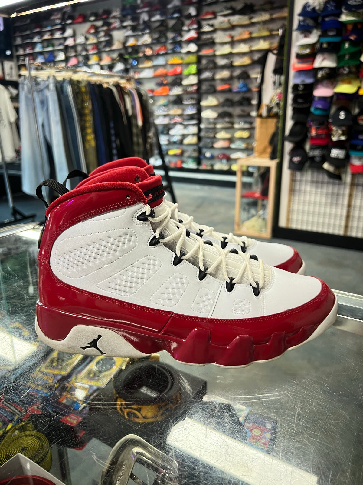 Jordan 9 Retro White Gym Red