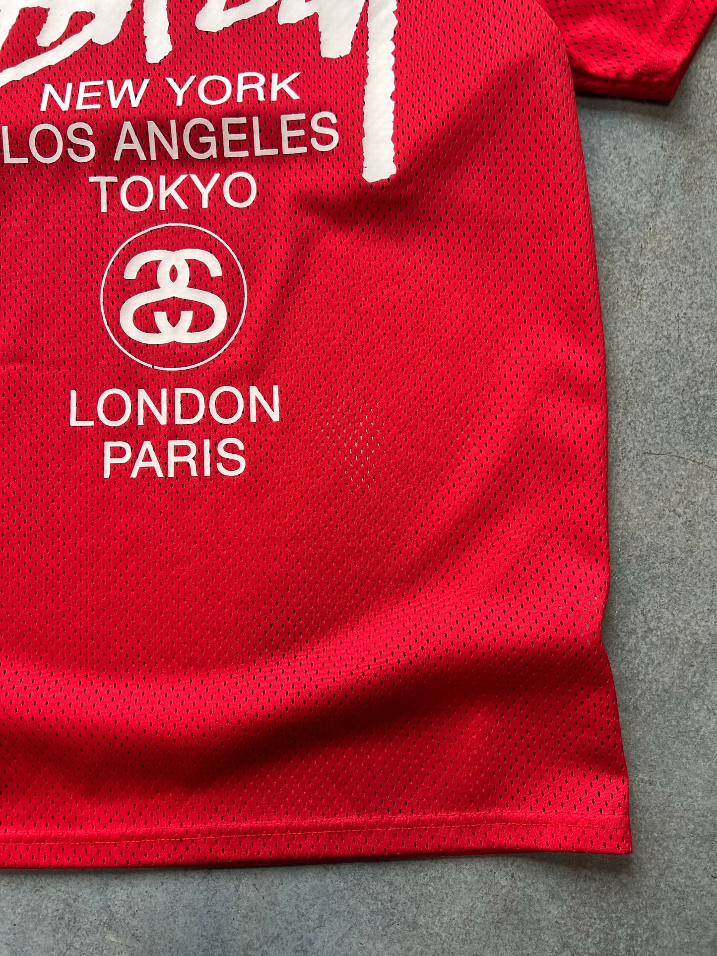 Stussy Mesh Red Tee (A)