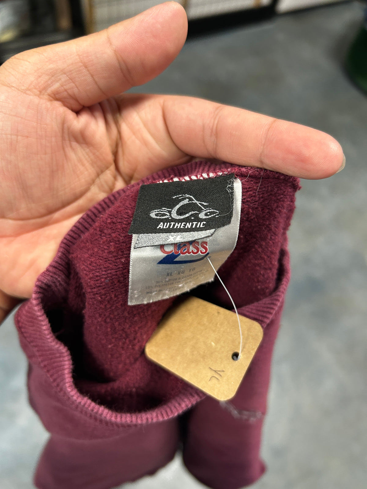 Vintage Maroon Orange County Pullover