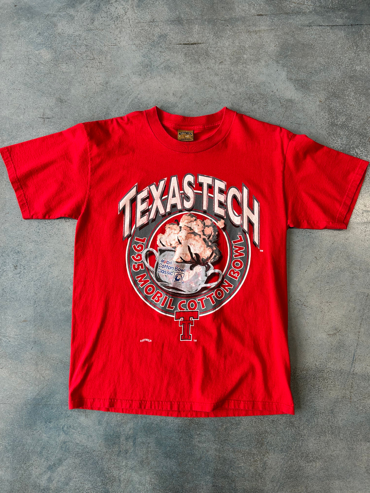 Vintage Texas Tech 1995 Mobil Cotton Bowl Tshirt OTF