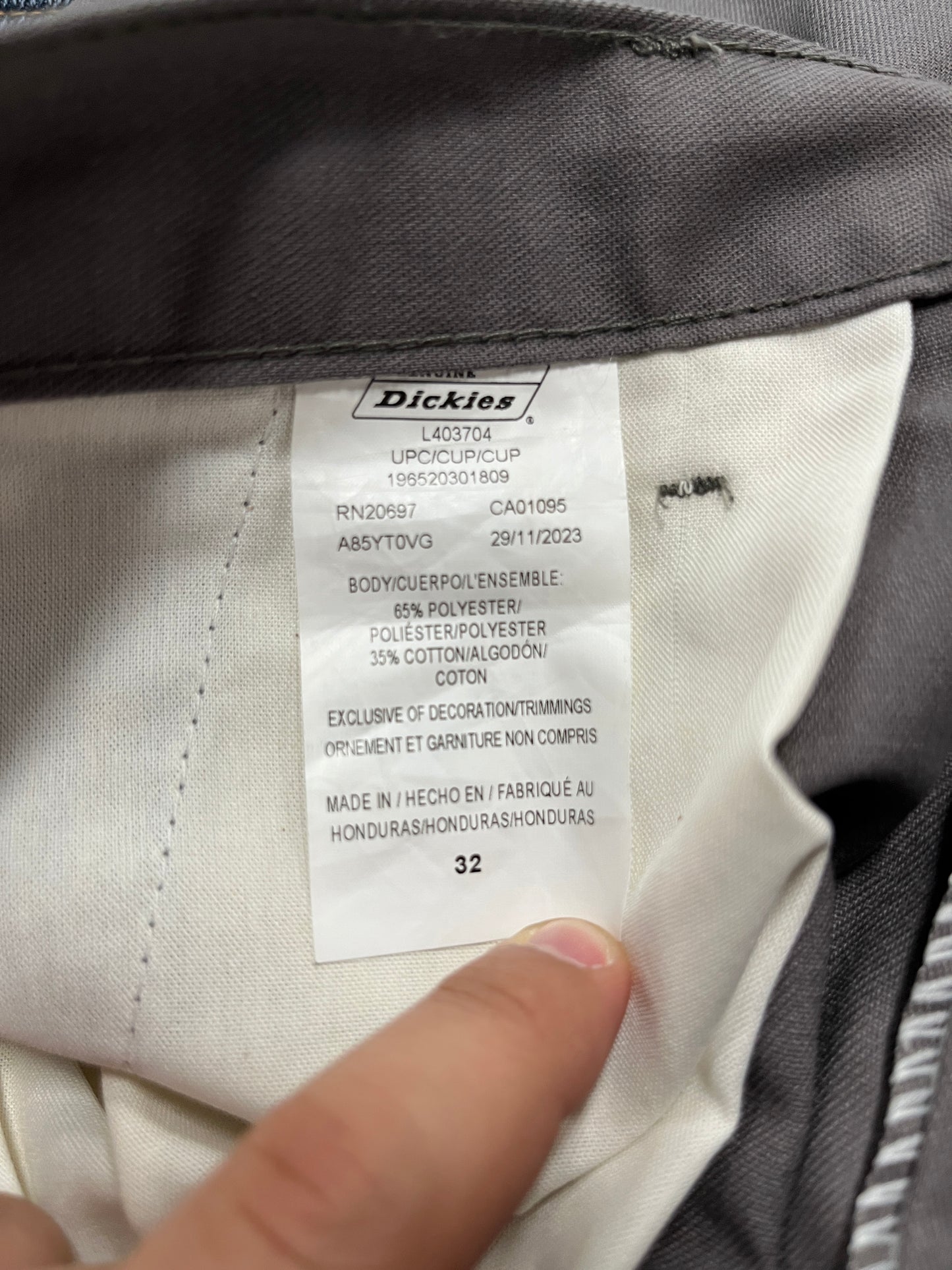 DICKIES Grey Utility Dress Mechanic Shorts (RC) OTF