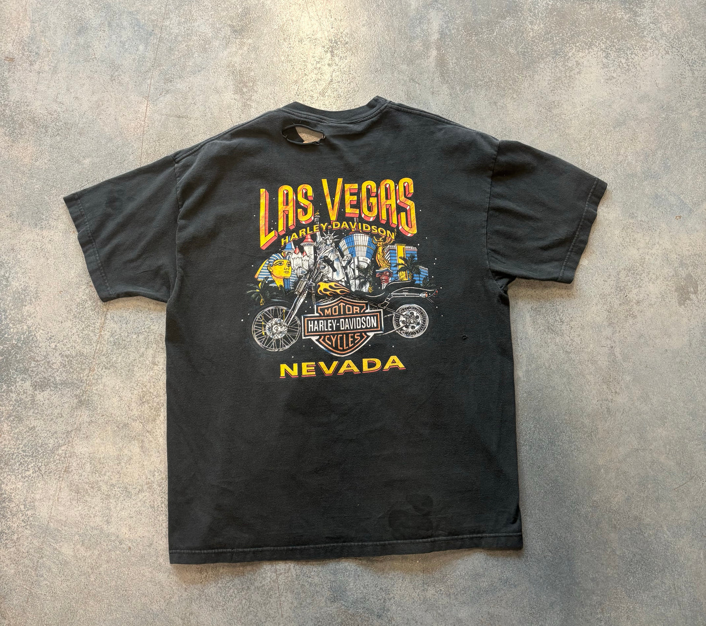 Harley Davidson Las Vegas Nevada Black Tee OTF (A)