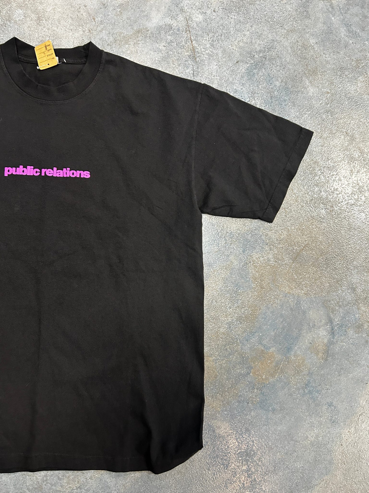 Heights District Public Relations Black Pink Tee