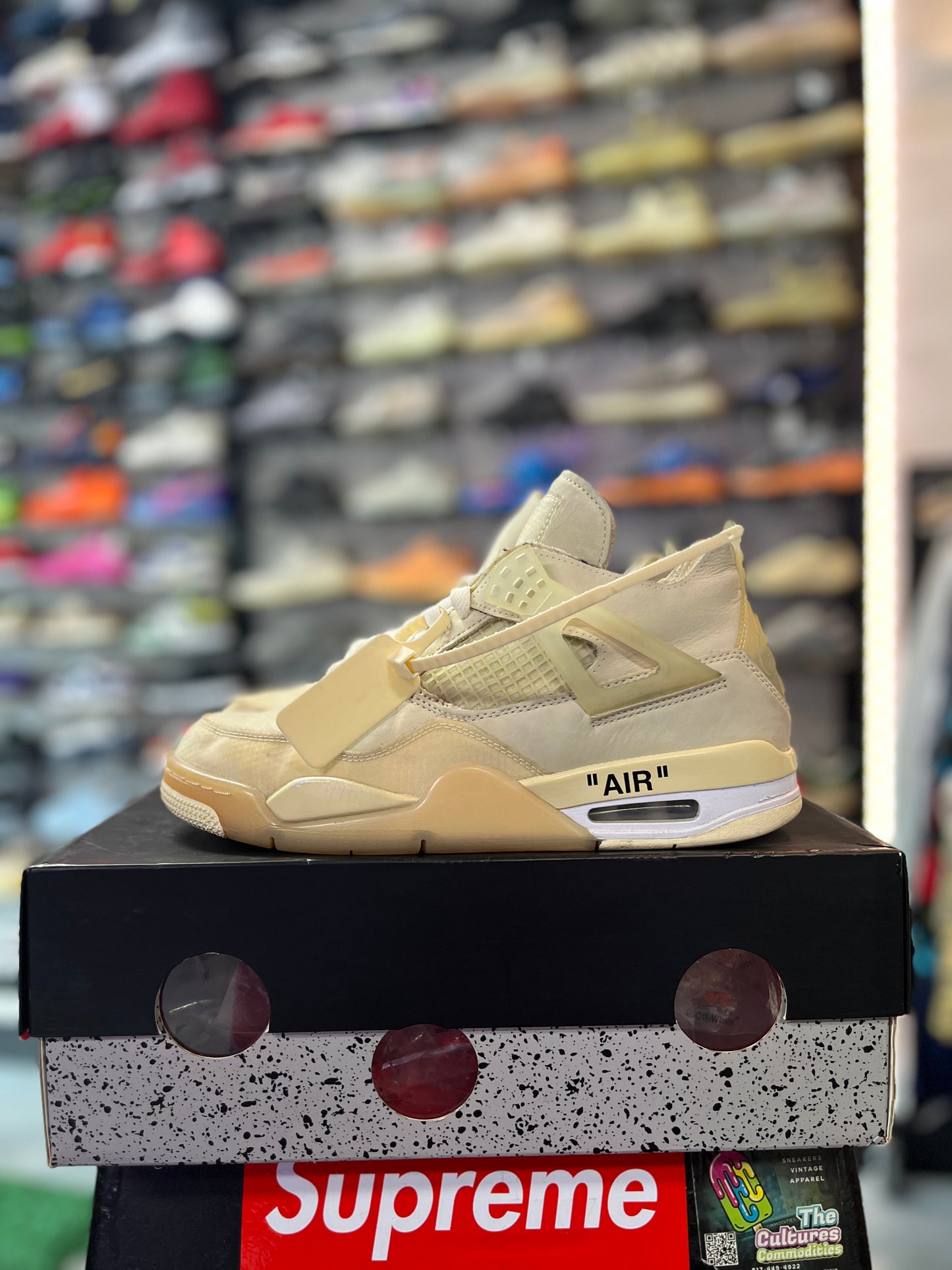 Jordan 4 Retro Off-White Sail (Women's) (YAC)