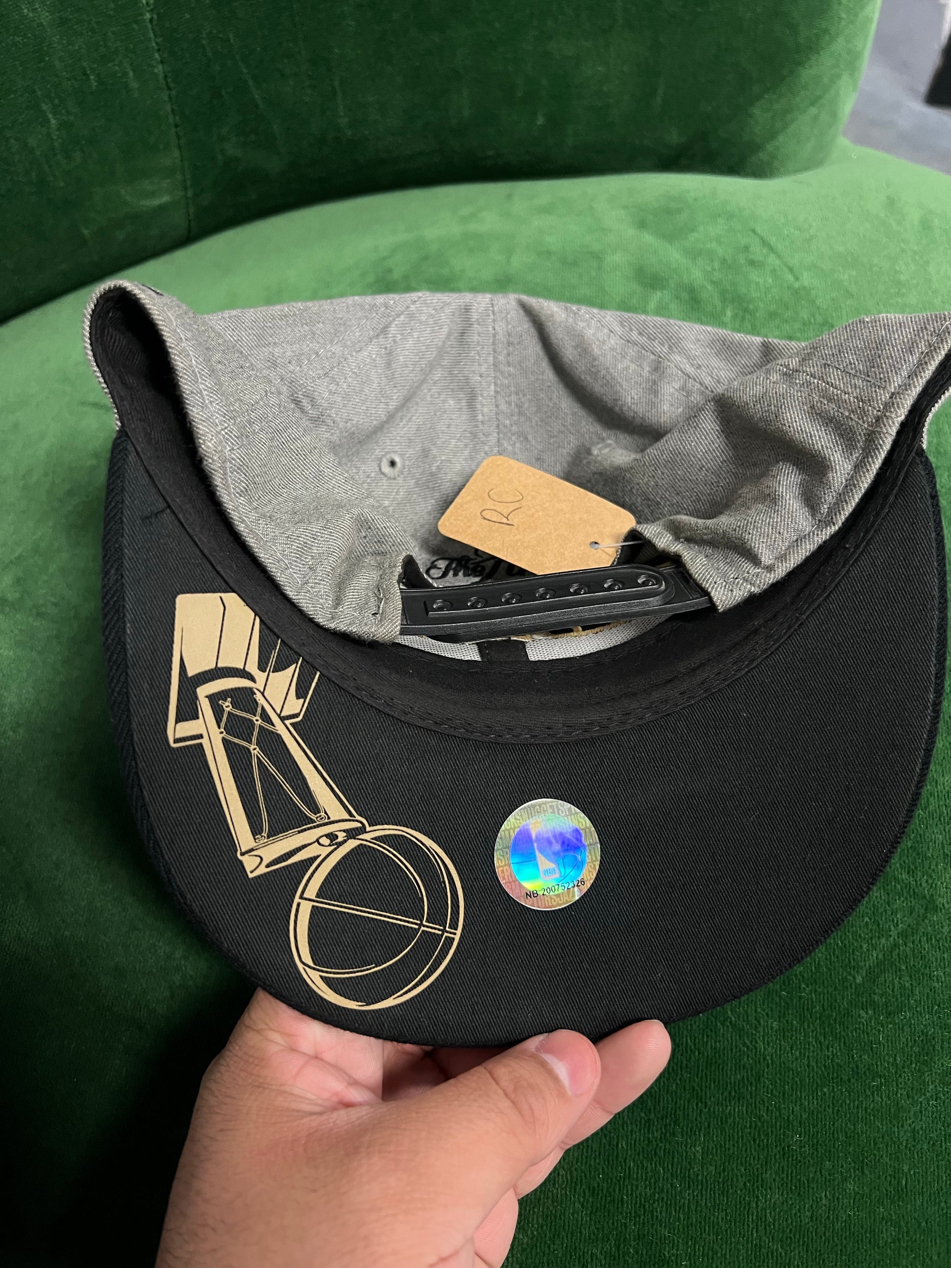adidas NBA Finals Champions Dallas Mavericks Snapback Cap Hat Gray/Black