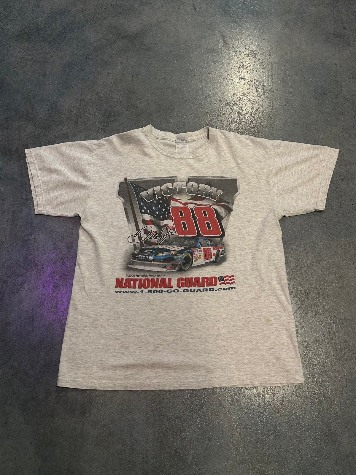 Vintage Dale Jr American Flag Tee
