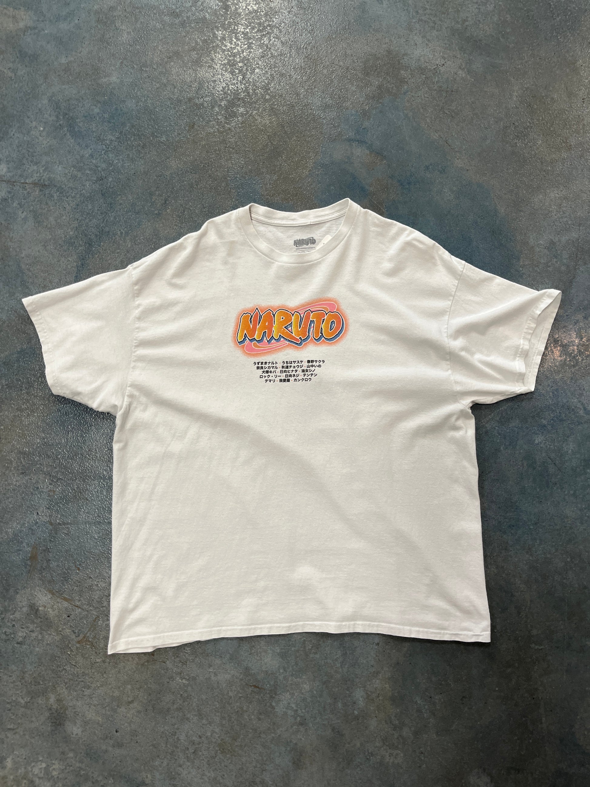 Vintage NARUTO T-Shirt White Solid OTF