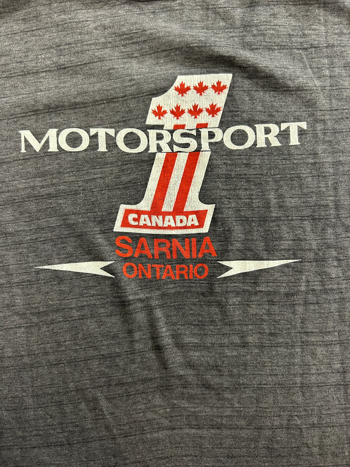 Vintage Harley Davidson Sarnia Ontario Canada Gray Tee