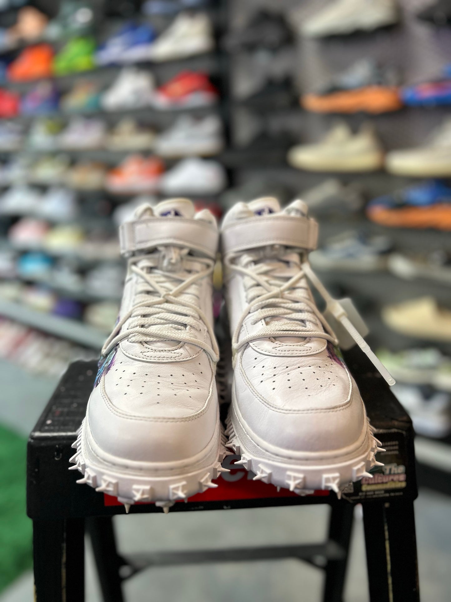 Nike Air Force 1 Mid Off-White Graffiti White (TC)