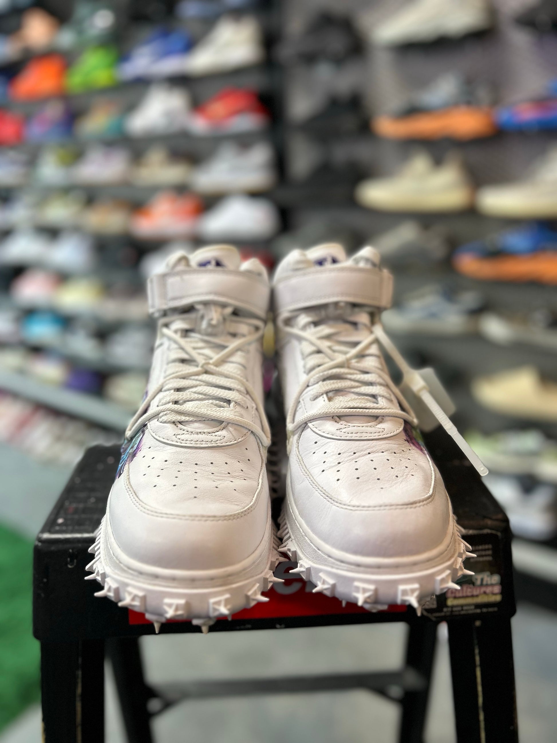 Nike Air Force 1 Mid Off-White Graffiti White (TC)